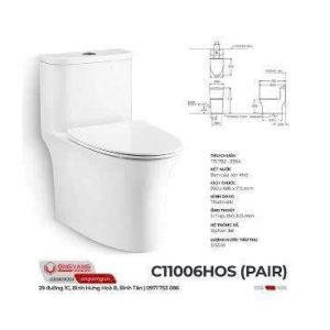 bàn cầu 1 khối cao cấp C11006HOS